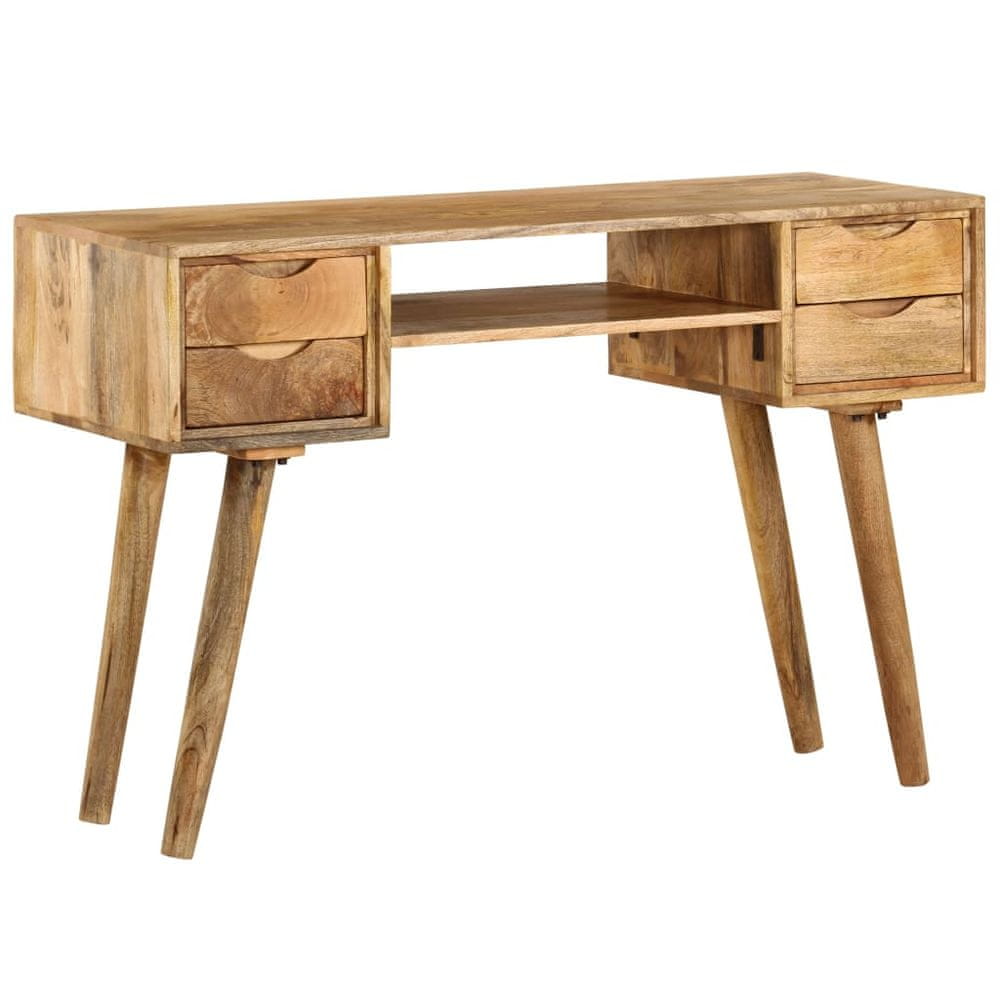 Petromila vidaXL Písací stôl z masívneho mangovníkového dreva 115x47x76 cm